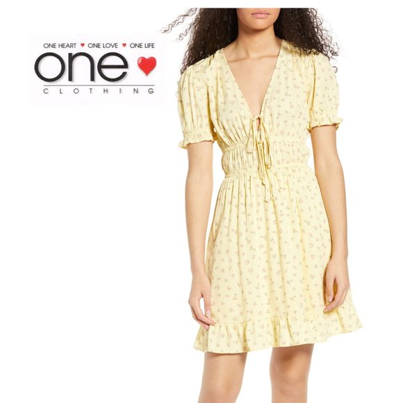 one clothing Dresses & Skirts - NEW One Clothing Floral Elastic Waist Minidress SM